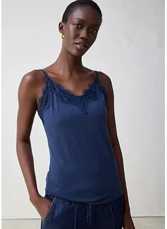 Top s obsahem vlny a s krajkou, bonprix