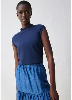 Tričko s podílem hedvábí, bonprix