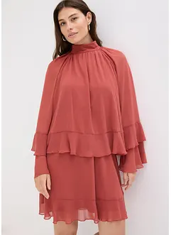 Šifónové šaty s volány, bonprix