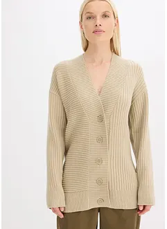 Kardigan s žebrovaným vzorem, bonprix