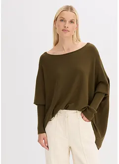 Svetr z jemné pleteniny z měkké viskózové směsi, bonprix