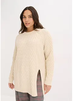 Dlouhý svetr ze splývavé směsi s viskózou, bonprix