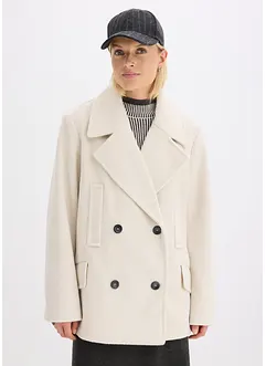 Kabanový kabátek s vlněným vzhledem, bonprix