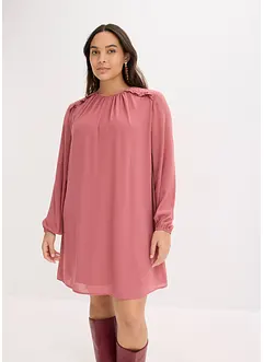 Mini šaty z šifonu, s rýšky, bonprix