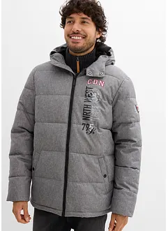 Prošívaná zimní bunda s kapucí, bonprix