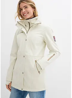 Nepromokavá strečová dlouhá softshellová bunda, bonprix