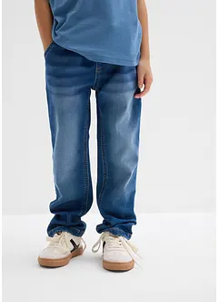 Džíny bez zapínání, z teplákoviny, Regular Fit, Straight, bonprix