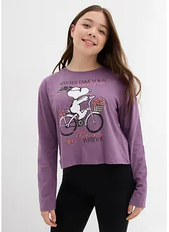 Triko Snoopy s dlouhým rukávem, z čisté bavlny, Peanuts