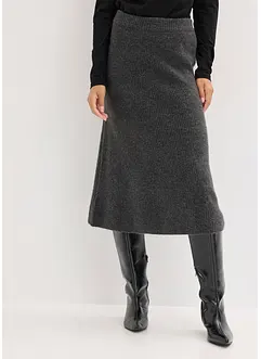 Pletená sukně v délce midi, bonprix