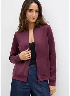 Mikina se zapínáním na zip, z materiálu scuba, bonprix