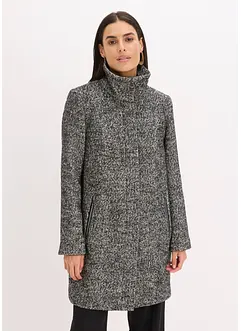 Ležérní krátký kabát ve vlněném vzhledu na přechodné období, bonprix