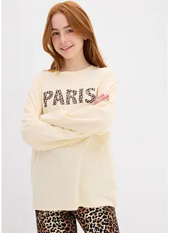 Triko s dlouhým rukávem, z čisté organické bavlny, bonprix