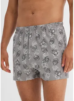 Volné boxerky s organickou bavlnou (3 ks v balení), bonprix