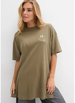 Dlouhé oversize triko z čisté organické bavlny, bonprix