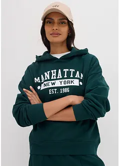 Oversize mikina s kapucí z čisté bavlny, bonprix