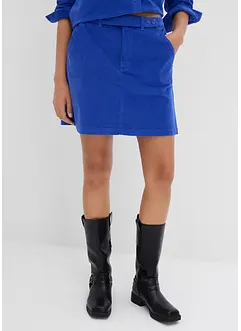 Krátká manšestrová sukně, bonprix