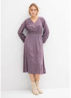 Midi šaty ze splývavé viskózy, bonprix