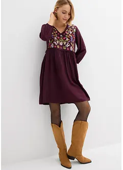 Tunikové šaty ze splývavé viskózy, bonprix