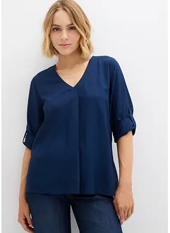 Halenka bez zapínání, ze splývavé viskózy, bonprix