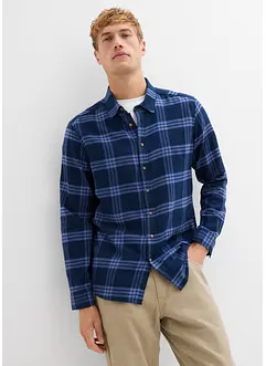 Flanelová košile s dlouhým rukávem, z čisté organické bavlny, bonprix