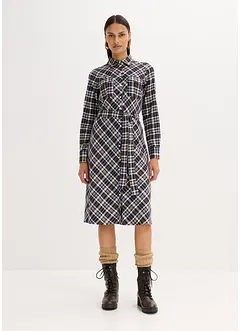 Košilové šaty z měkkého flanelu, bonprix