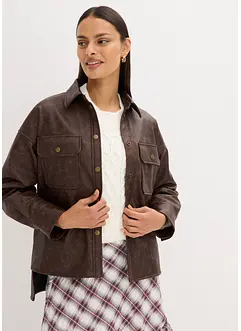 Košile z umělé kůže s obnošeným vzhledem, bonprix