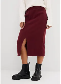 Midi sukně z flísu Polar, bonprix