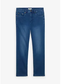 Měkké teplákové džíny Classic Fit s pohodlným pasem, Straight, bonprix