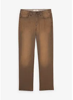 Lehké strečové džíny Classic Fit s pohodlným pasem a vintage sepráním, bonprix