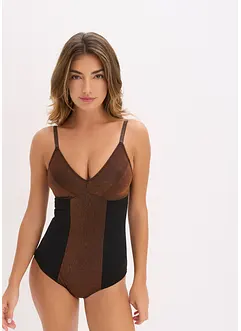 Stahovací body se středním tvarujícím efektem, z třpytivého materiálu, bonprix