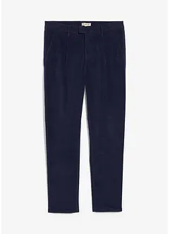Manšestrové kalhoty z recyklovatelné směsi organické bavlny se strečem, Regular Fit, Tapered, bonprix