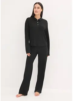 Domácí souprava z měkkého žebrovaného materiálu, oversize, bonprix