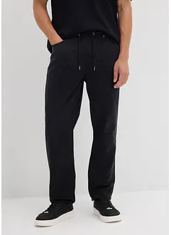 Kalhoty bez zapínání, Relaxed Fit, z čistého bavlněného kepru, Tapered, bonprix
