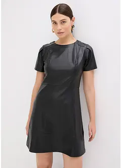 Krátké šaty z umělé kůže, bonprix