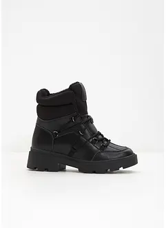 Šněrovací kotníková obuv s podšívkou, bonprix