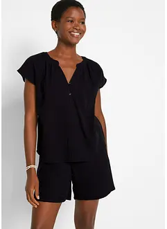 Mušelínový halenkový top z čisté bavlny, bonprix