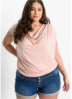 Tričko s výstřihem zvaným voda, z viskózové směsi, bonprix