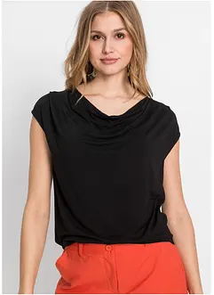 Tričko s výstřihem zvaným voda, z viskózové směsi, bonprix