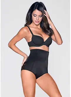 Stahovací bokové kalhotky s krajkovou vsadkou, silný tvarující efekt, bonprix