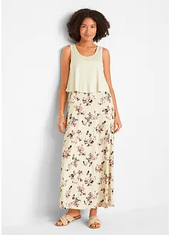 Úpletové dlouhé šaty ve vícevrstvém vzhledu, bonprix