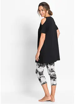 Capri pyžamo s krátkým rukávem, bonprix