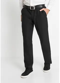 Chino kalhoty Regular Fit, Straight, z čistého lnu, bonprix