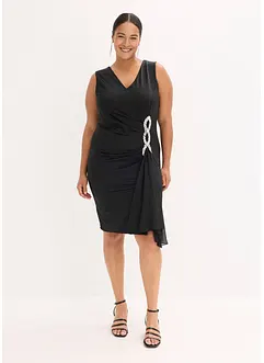 Žerzejové šaty s aplikací ze štrasových kamínků, bonprix