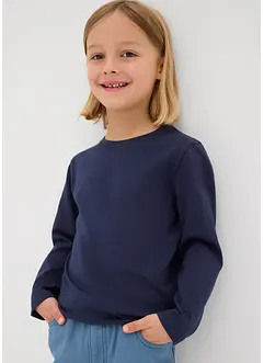 Tričko s dlouhým rukávem, s organickou bavlnou (3 ks v balení), bonprix