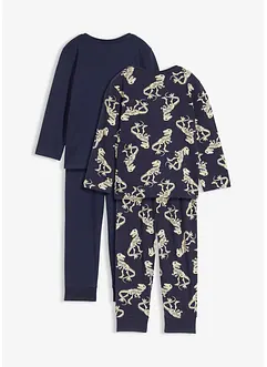 Pyžamo z měkké bavlny (4dílná souprava), bonprix
