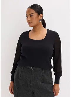 Svetr z jemné pleteniny z měkké viskózové směsi, bonprix