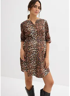 Těhotenské/kojicí košilové šaty ze splývavé viskózy, bonprix