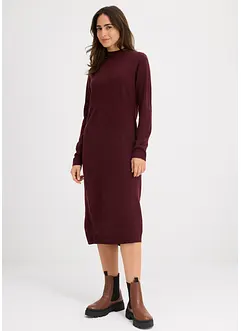 Šaty z jemného úpletu, se stojáčkem, bonprix