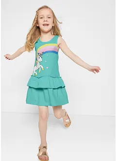 Roztomilé dívčí šatičky s natištěným jednorožcem, bonprix