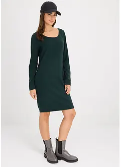Pletené šaty v ležérním střihu, bonprix